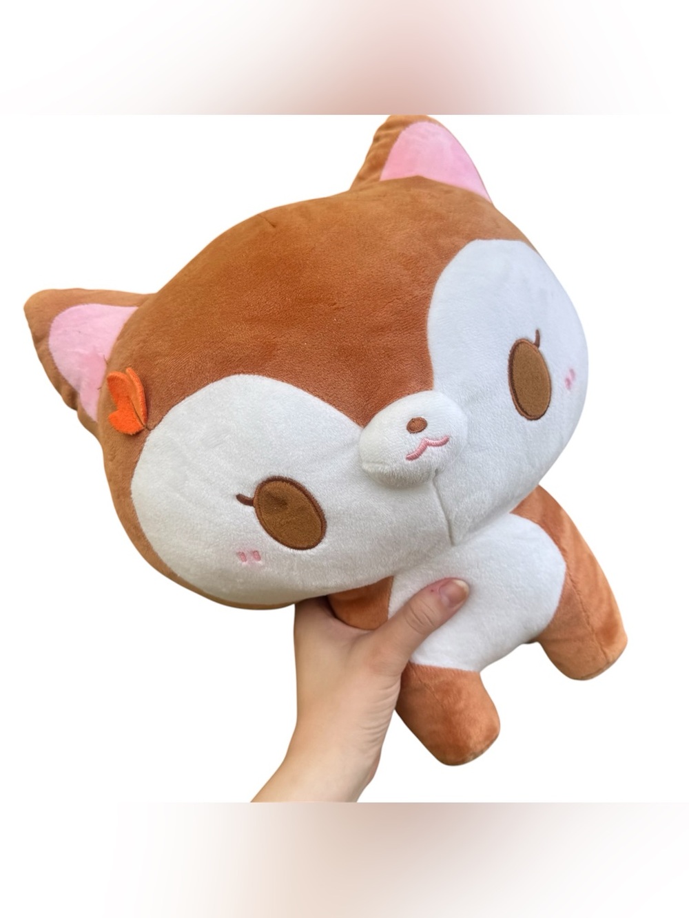 Birduyen Kawaii Japanese Autumn Red Fall Fern Fox Plushie Stuffed Animal NWT